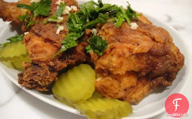 Kochen Sie das Buch: Gebratenes Huhn mit New Orleans Konfetti