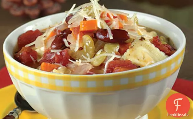 3-Bohnen-Ravioli Minestrone