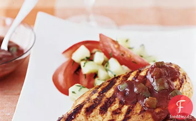 Gegrilltes Hähnchen mit Speedy BBQ Sauce