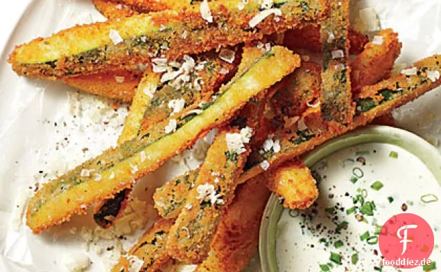 Gebratene Zucchini Strohhalme