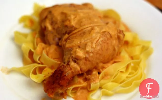 Abendessen heute Abend: Huhn Paprikash