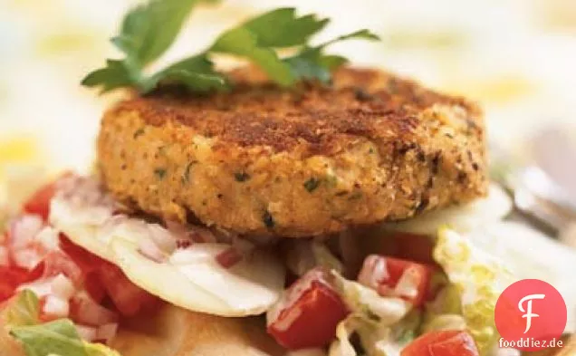 Open-Faced Falafel Burger
