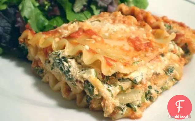 Gesund & lecker: Leichtere Spinat-Lasagne