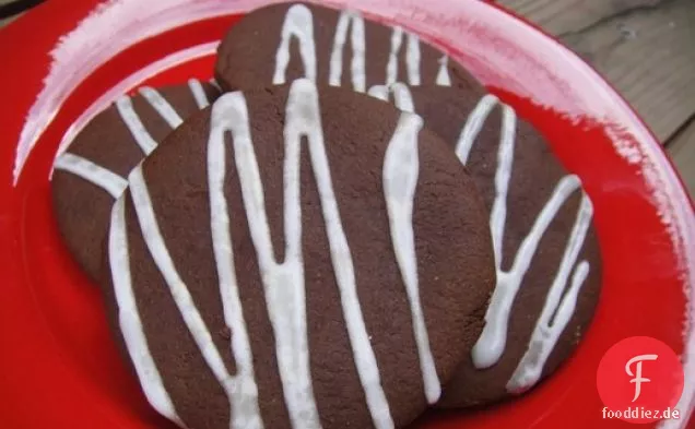 Schokolade Ingwer Melasse Cookies