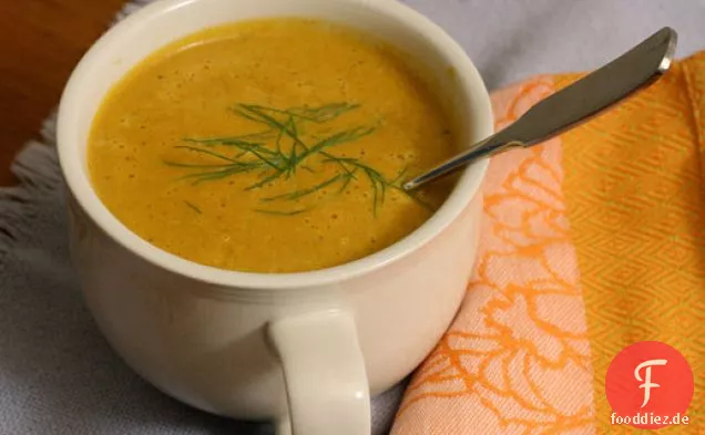Essen Sie für acht Dollar: Geröstete Karotten-Fenchel-Suppe