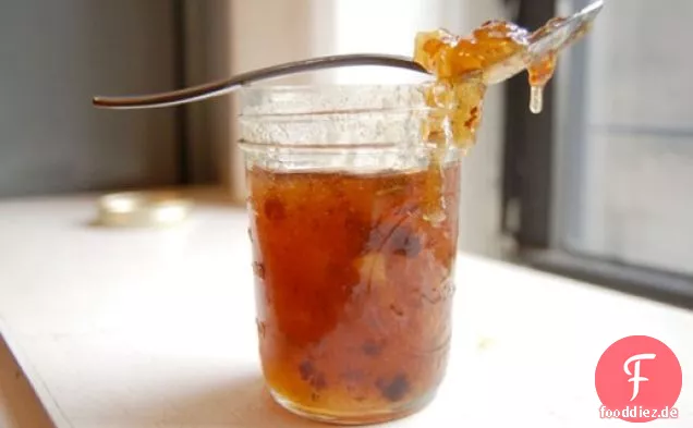 Rum Rosinen Apfelkuchen Marmelade