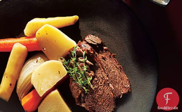 Rindfleisch Schmorbraten und Soße