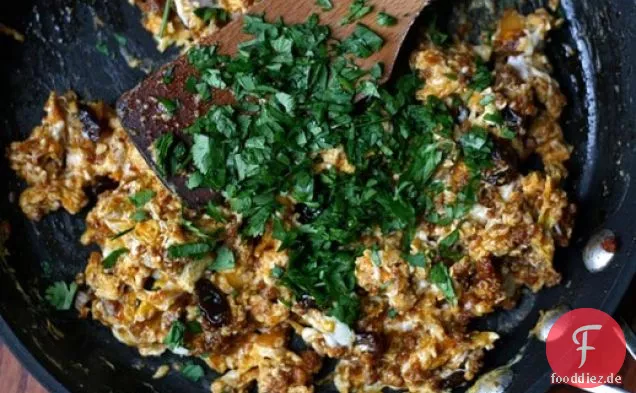 Abendessen heute Abend: Chorizo und Eier