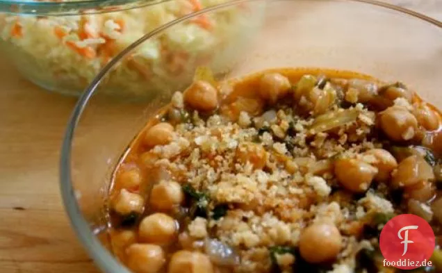 Essen Sie für acht Dollar: Kichererbsensuppe mit gerösteten Semmelbröseln