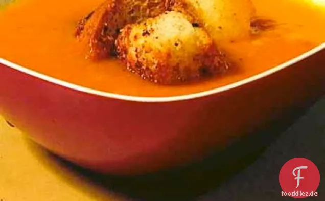Gesund & lecker: Gelbe Tomatensuppe, drei Möglichkeiten