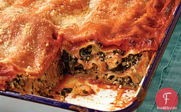 Garnelen-Lasagne mit cremiger Tomatensauce