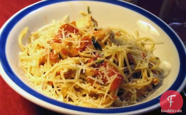 Gesund & lecker: Basilikum Chicken Pasta