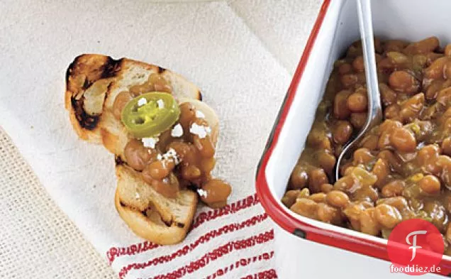 Gebackene Bohnen-Crostini