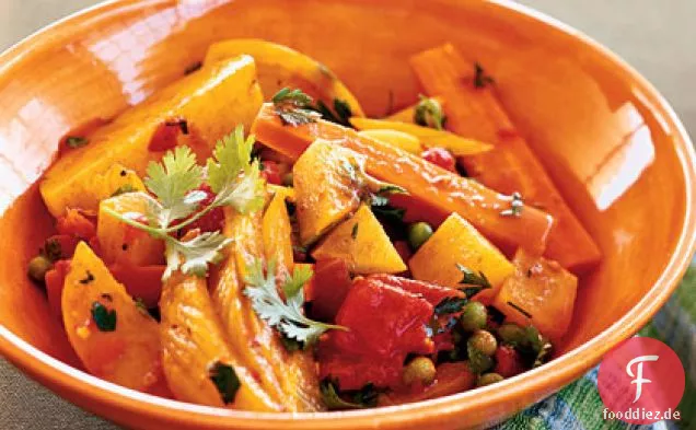Nordafrikanisch-gewürzte Gemüse-Tajine