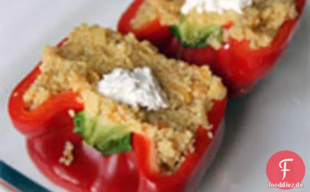 Abendessen heute Abend: Couscous-Gefüllte Paprika