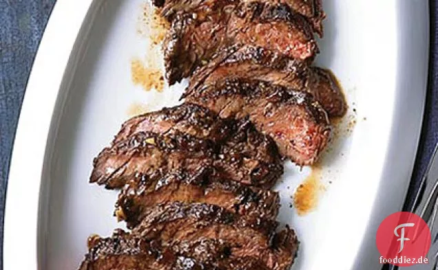 Hängersteak mit warmem Bulgursalat