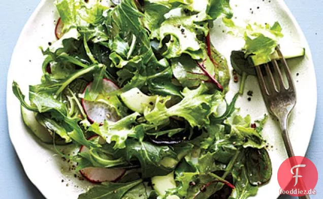 Grüner Salat mit Einfacher Vinaigrette
