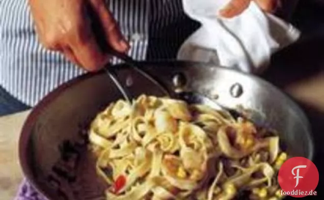 Koch das Buch: Fettuccine mit Rock Shrimp, Mais, & Jalapeno