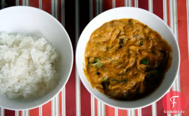 Abendessen heute Abend: Pilz-Curry
