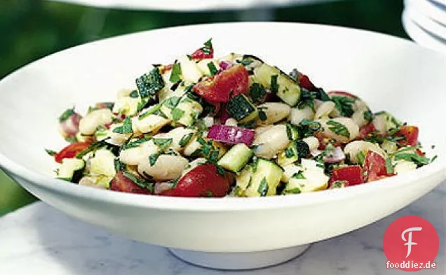 Butterbohnen- und Tomatensalat