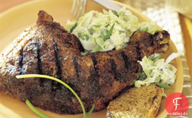 Gegrilltes Dixie-Huhn mit Cayennepfeffer.