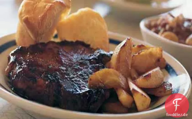 Gegrillte Schweinekoteletts