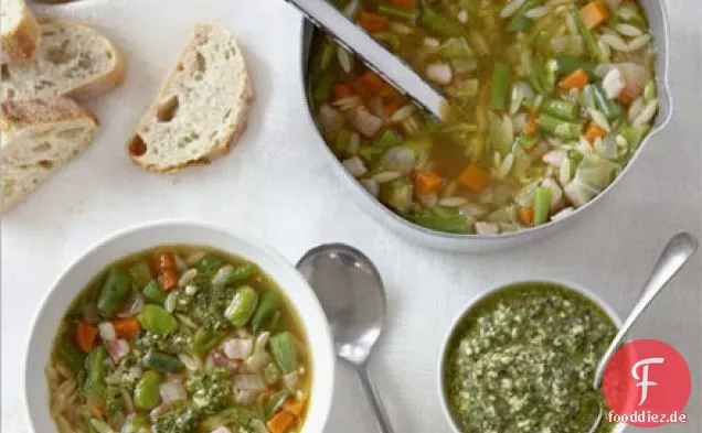 Grüne Bohnen-minestrone
