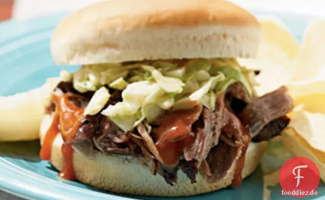Memphis Schweinefleisch und Krautsalat Sandwich -