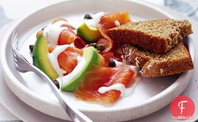 Geräucherter Lachs & avocado