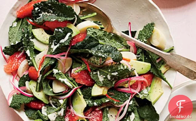 Grapefruit und Salat von Palmherzen