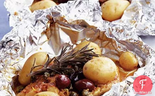 Mediterrane Fischpakete