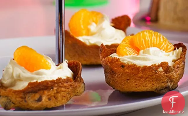 Mini choc-orange Käsekuchen Törtchen