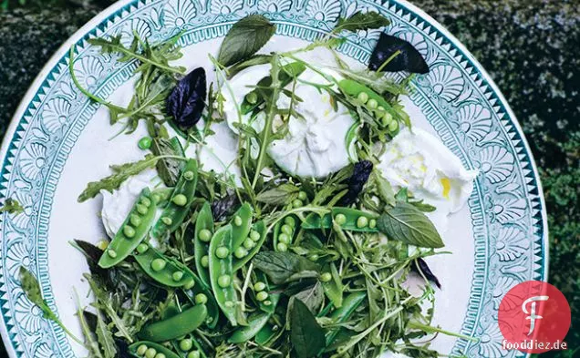 Snap Erbsensalat mit Burrata