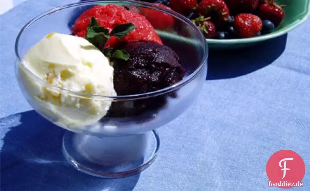 Einfach Heidelbeersorbet