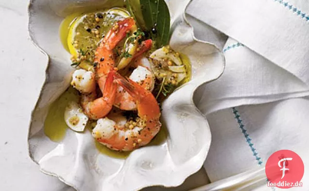 Pikanter Garnelensalat