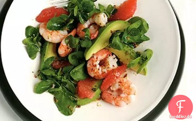 Garnelensalat mit Grapefruit-Vinaigrette