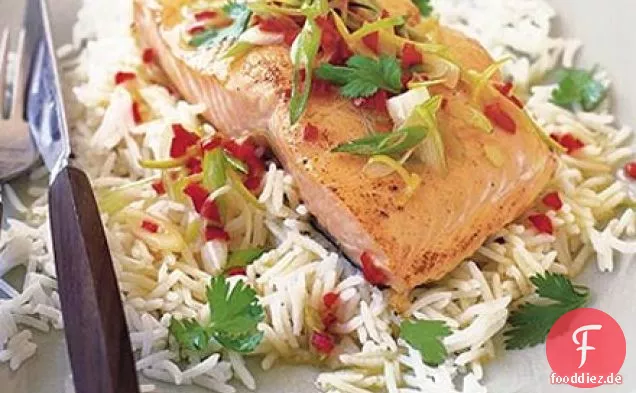 Lachs mit Chili & Limettenbutter