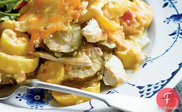 Hühnchen-Kürbis-Auflauf