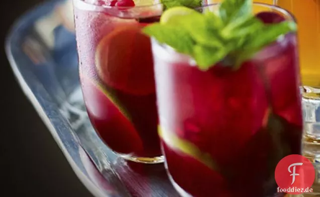 Granatapfel mojito mocktail