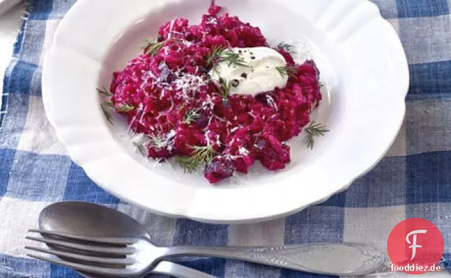 Cremige rote-bete-risotto