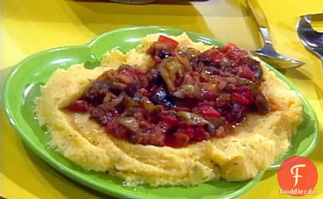 Caponata und Kräuterpolenta