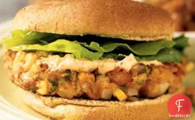 Southwest Pinto Bean Burger mit Chipotle Mayonnaise