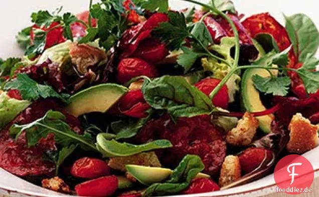 Warmer Avocadosalat mit würziger Chorizo