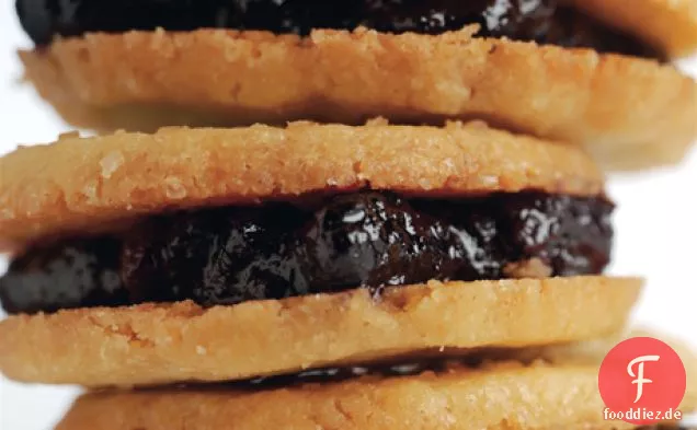 Blueberry Jam Sandwich Cookies
