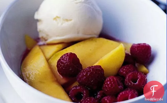 Himbeer & mango-Salat
