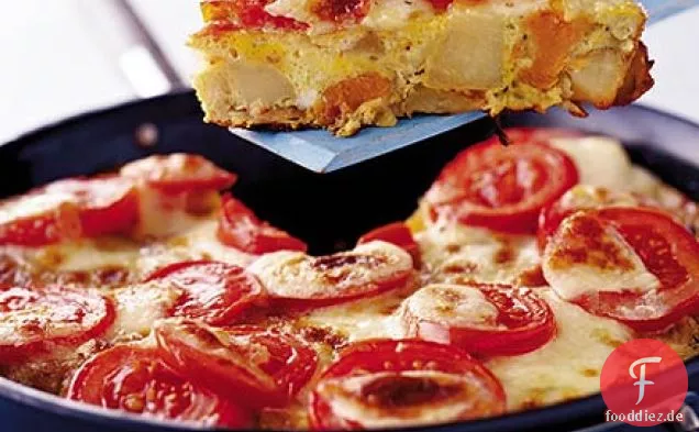 Verworren Kartoffel & mozzarella tortilla