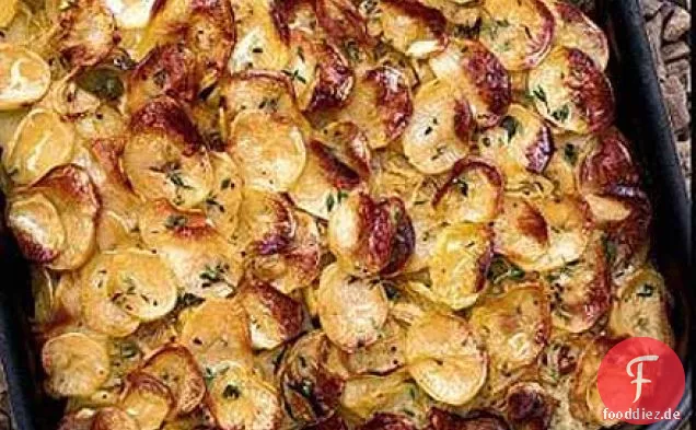 Buttrig gebratene Thymiankartoffeln