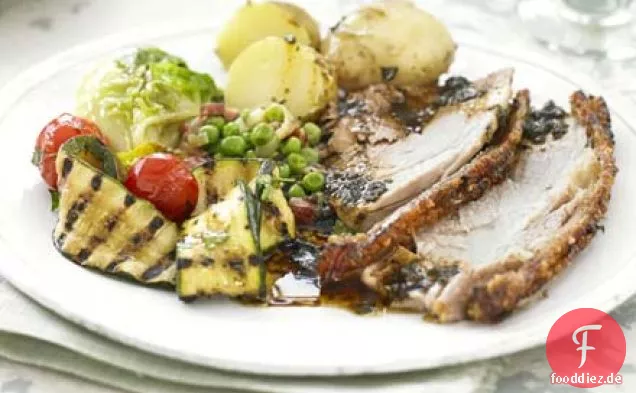 Langsam geröstete Schweineschulter