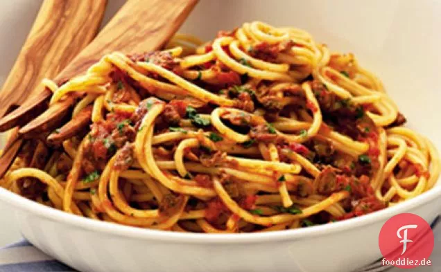 Schnelle Spaghetti mit Muscheln