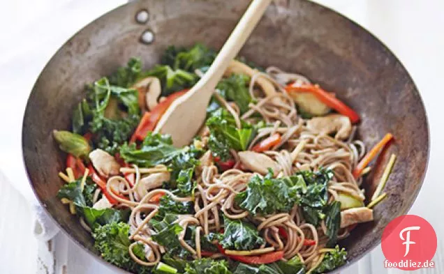 Chicken, kale & sprout stir-fry